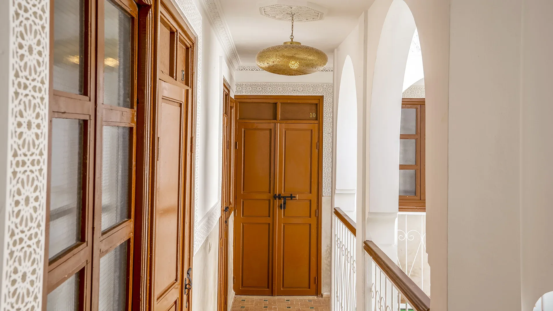 Couloir du Riad Arrahma dans la médina de Marrakech