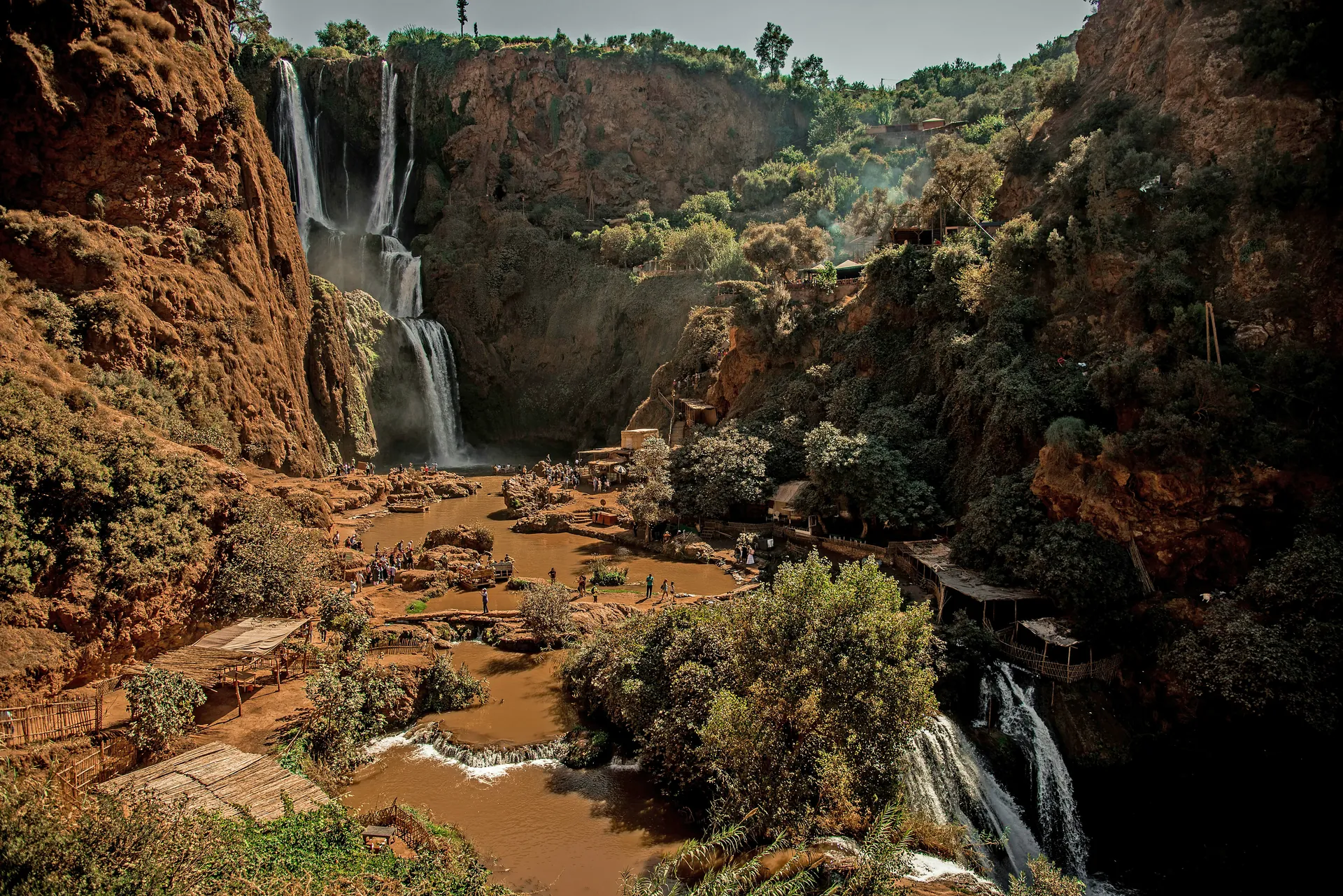 Cascades d'Ouzoud et singes magots, journée en groupe au départ du Riad Arrahma, Marrakech
